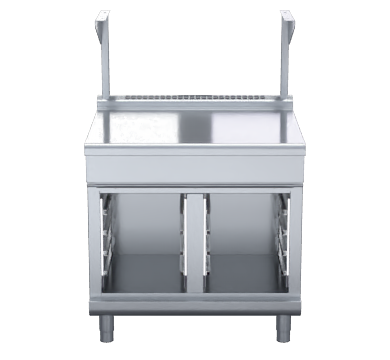 Waldorf 800 Series BTL8900S-CB - 900mm Bench Top With Salamander Support Low Back Version Cabinet Base
