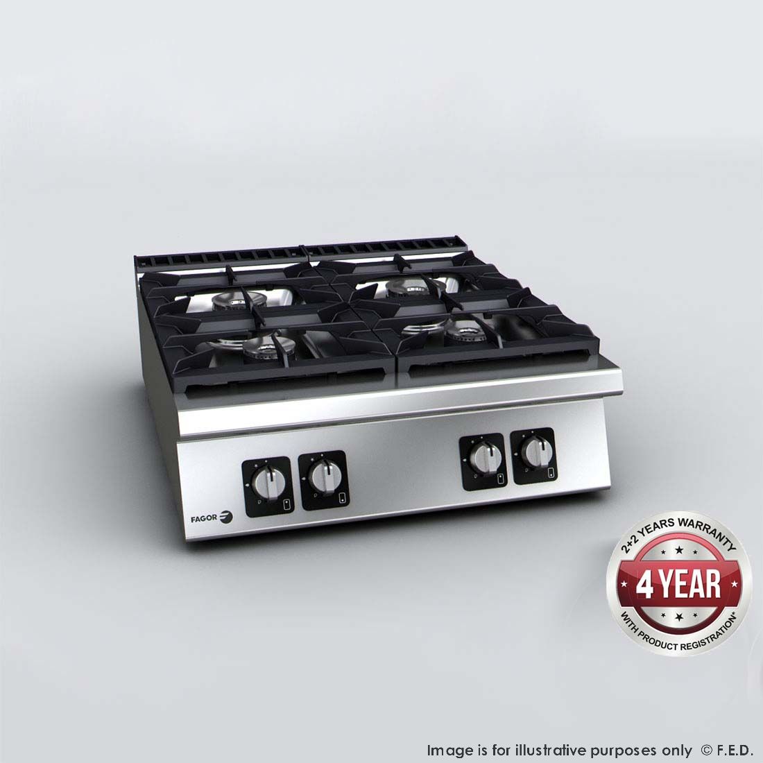 Fagor 900 Series Gas 4 Burner - C-G940H