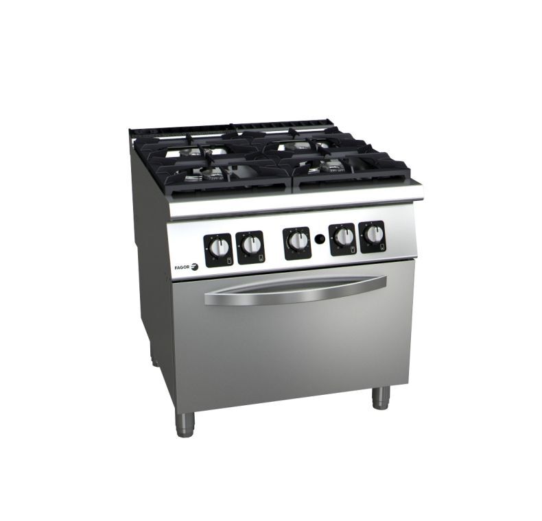 Fagor Kore 900 Series Natural Gas 4 Burner with Gas Oven - C-G941