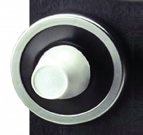 C2210CBKFSM San Jamar Ez-Fit One-Size-Fits-All Counter Mount Cup Dispenser with 4 pre-cut gaskets to suit 73mm – 98mm cup rim diameter