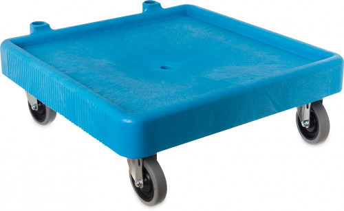 C223614 Carlisle E-Z Glide Blue Warewashing Rack Dolly without Handle 572mm x 572mm x 203mm