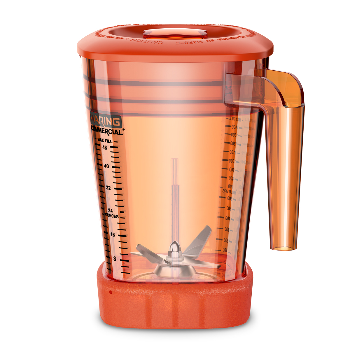 Waring CAC93X-28 48 oz. Orange Copolyester Container (for Xtreme MX Series Blenders)