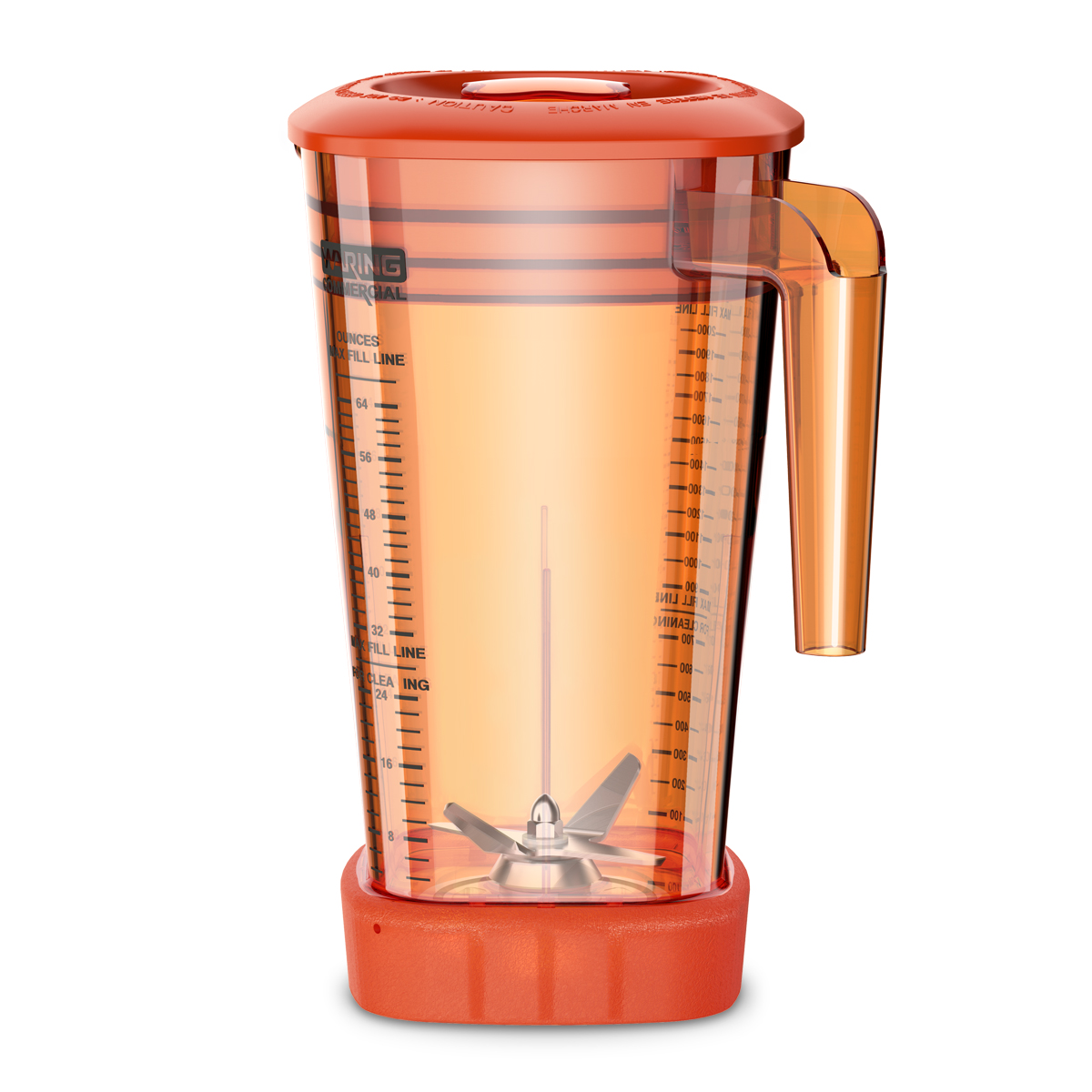 Waring CAC95-28 64 oz. Orange Copolyester Container (for Xtreme MX Series Blenders)