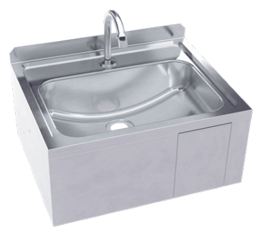 3Monkeez Hands Free Knee Operated Stainless Steel Basin with Thermostatic Mixing Valve