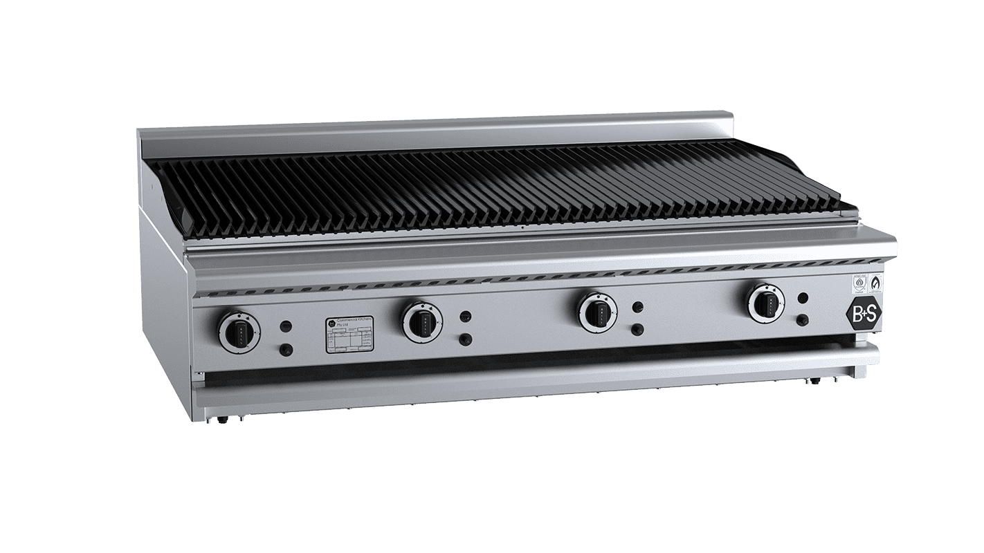 B+S Black CBR-12BM - Char Broiler 1200mm Bench Mounted
