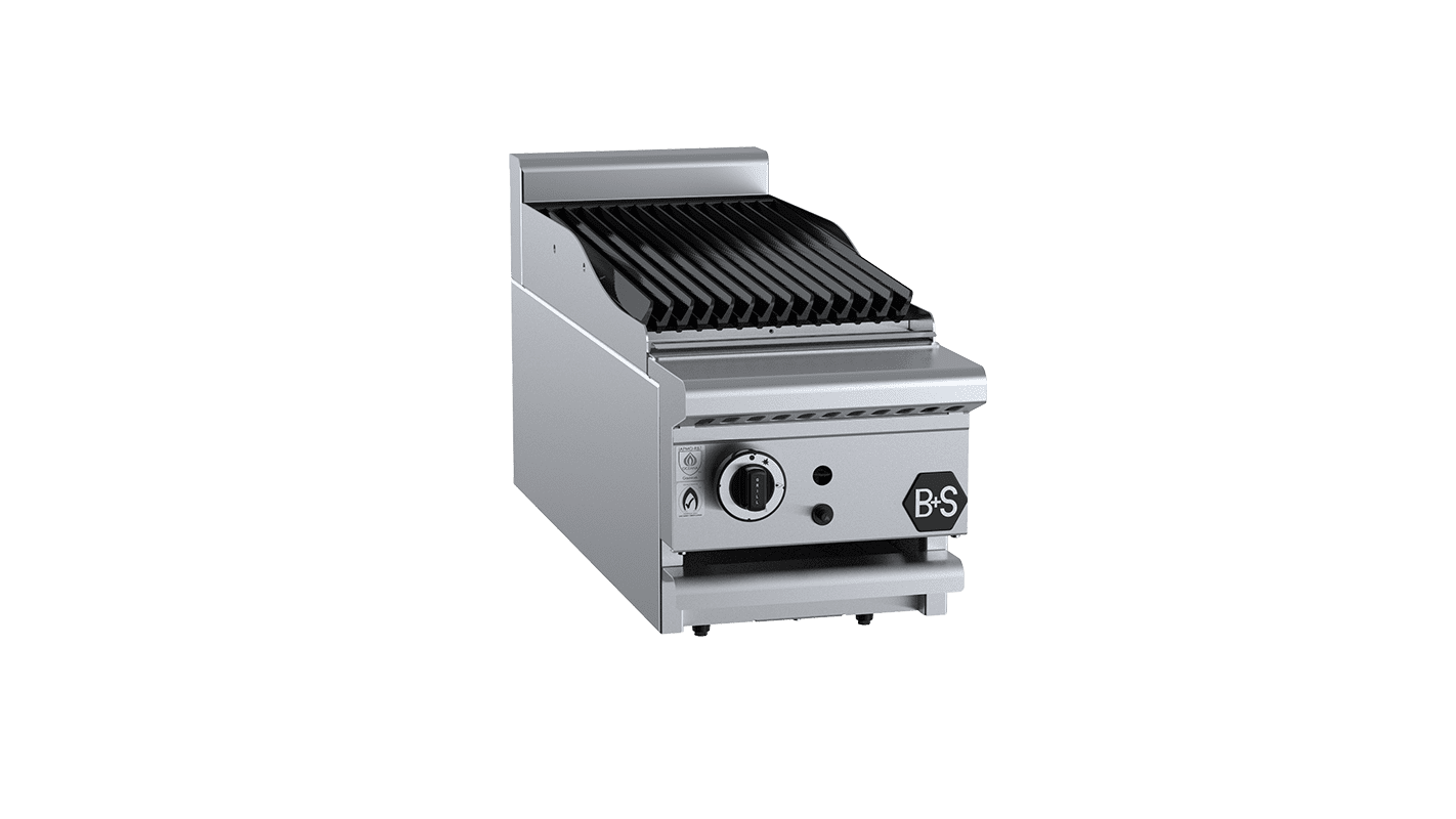 B+S Black CBR-3BM - Char Broiler 300mm Bench Mounted
