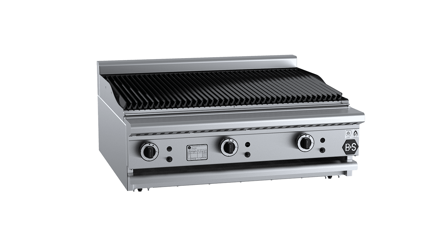 B+S Black CBR-9BM - Char Broiler 900mm Bench Mounted