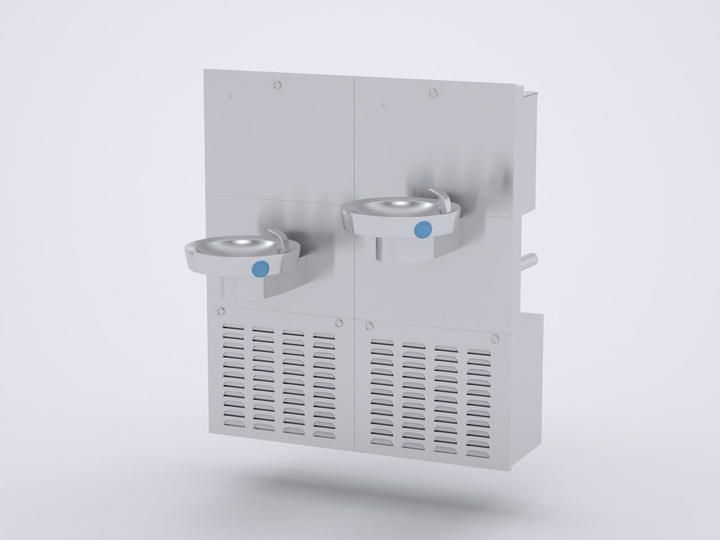 Zip CF1510 - Chill Fountain Wall Adult/Child Double Bowl CFB140FCA