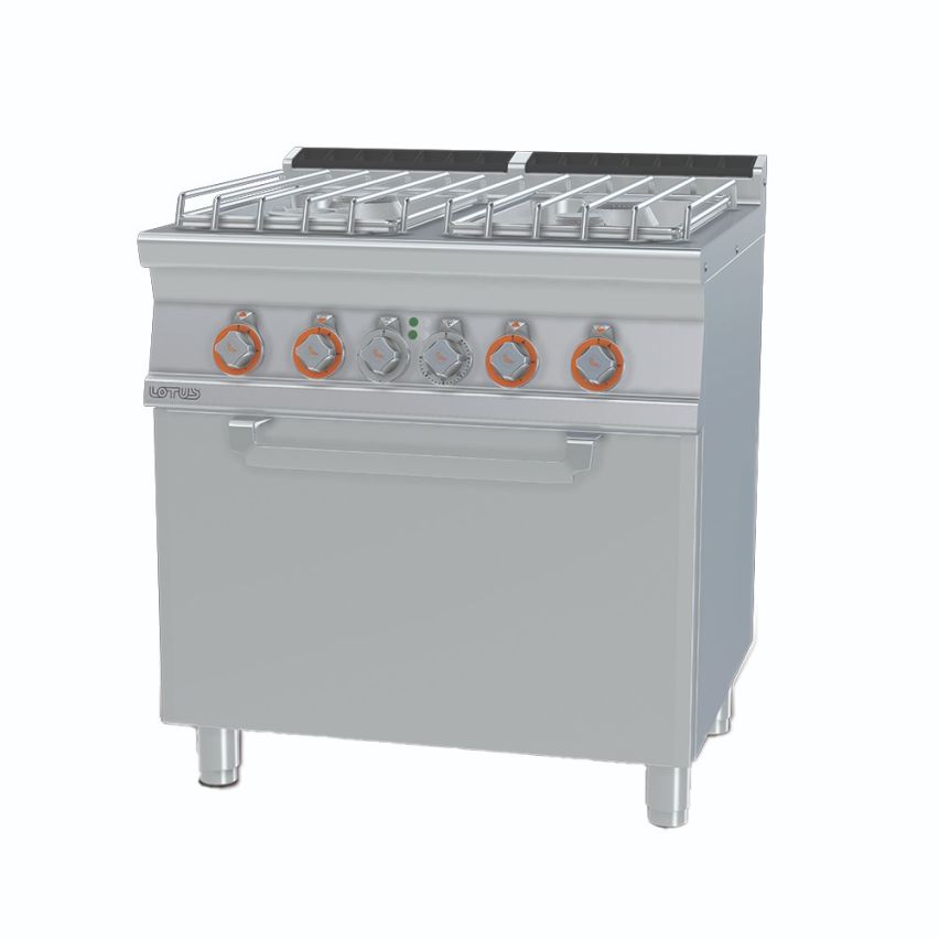 Lotus CF4-78GPE 4 Burner Gas Range with Electric Oven
