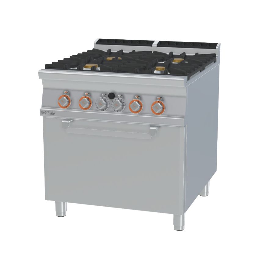 Lotus CF4-98G 4 Burner Gas Range with Oven