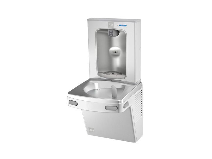 Zip 73225 Chill Fountain On-Wall Chiller Bottle Filler and Single Bubbler