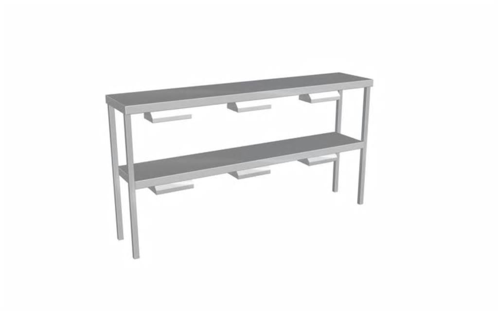 Culinaire Heated Double Gantry Heat Lamps to Both Shelves CH.GDD.6