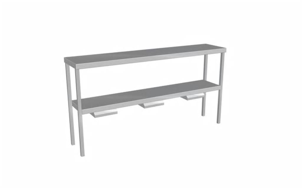 Culinaire Heated Double Gantry Heat Lamp to Bottom Shelf CH.GDB.7