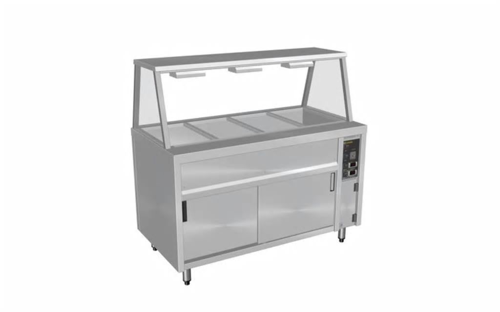 Culinaire Island Bain Marie with A Frame Gantry CH.BMH.I.GA.6