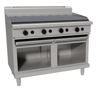 Waldorf 800 Series CH8120G-CB - 1200mm Gas Chargrill - Cabinet Base