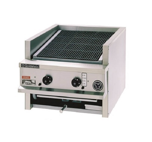 Goldstein CHDS24 Gas Char Broiler Glo "Ceramic Rocks"