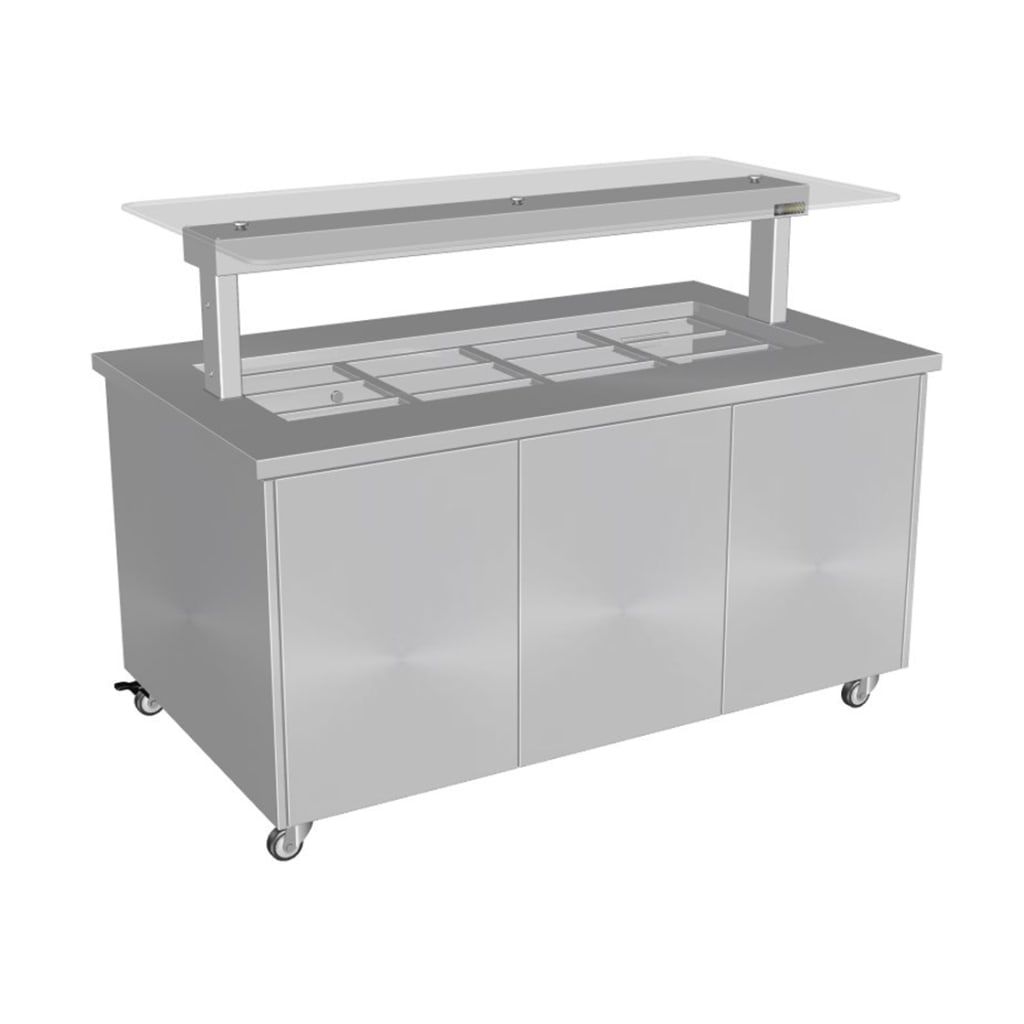 Culinaire Heated Mobile Island Buffet - 8 Module CH.IBSS.BMC.U.GSF.8