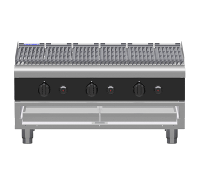 Waldorf Bold CHLB8900G-B - 900mm Gas Chargrill Low Back Version - Bench Model