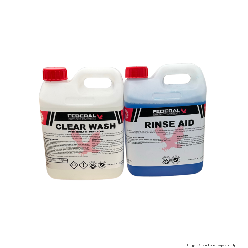 DISHWASHER PACK (Clear Wash 2L + Rinse Aid 2L) - DH-PACK