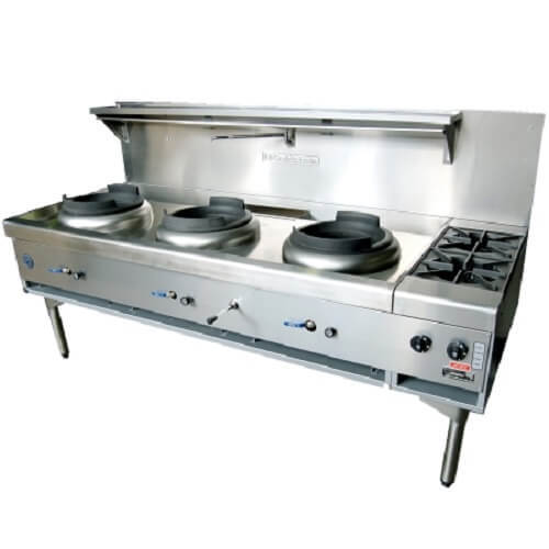Goldstein CWA3B2 Three Ring Gas Chinese Wok + 2 Burner