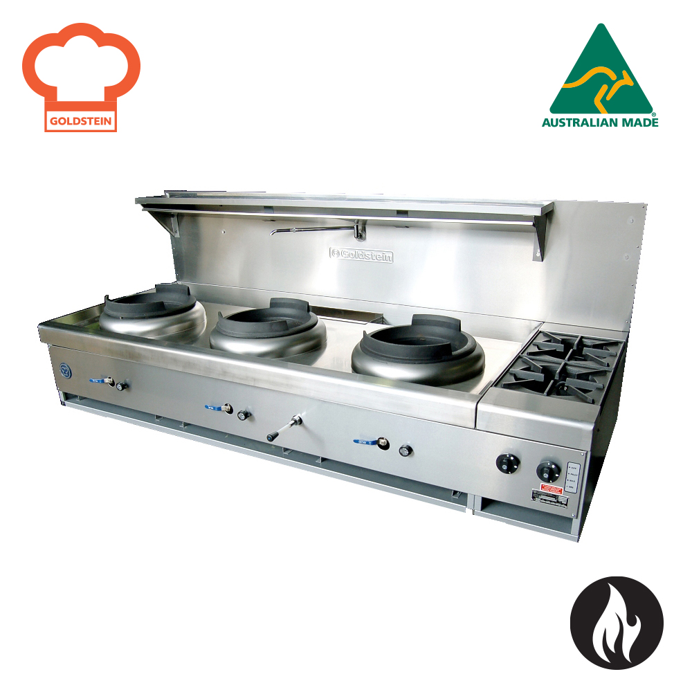 Goldstein CWA3B2 Asian Cooking Ranges, Woks