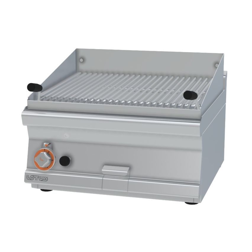 Lotus CWT-66G 600mm Gas Benchtop Lava Rock Char Grill