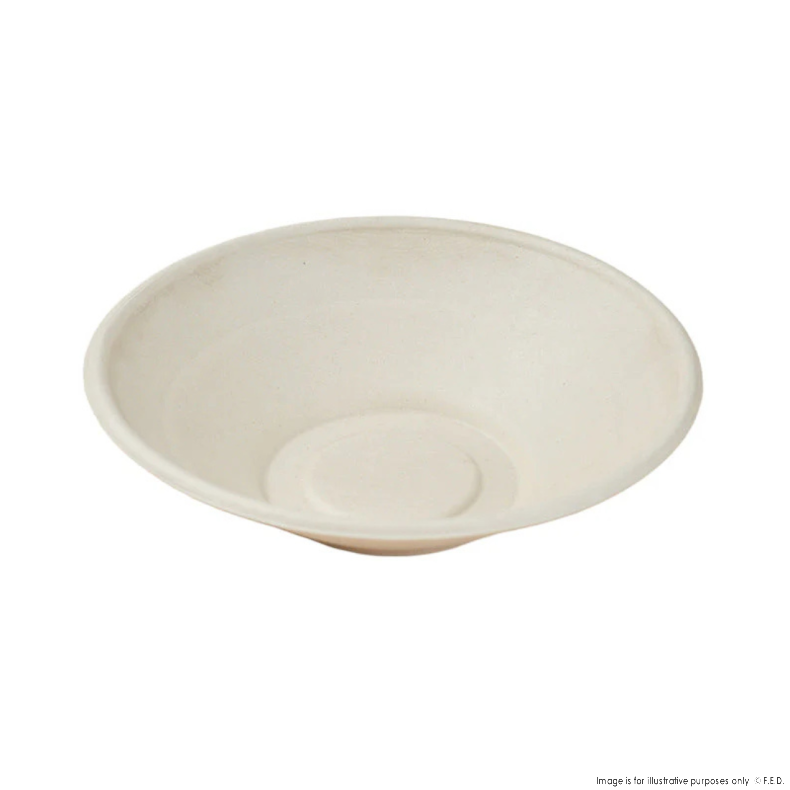 PakMax 24oz Deep Sugarcane Bowl - DB-196-24W