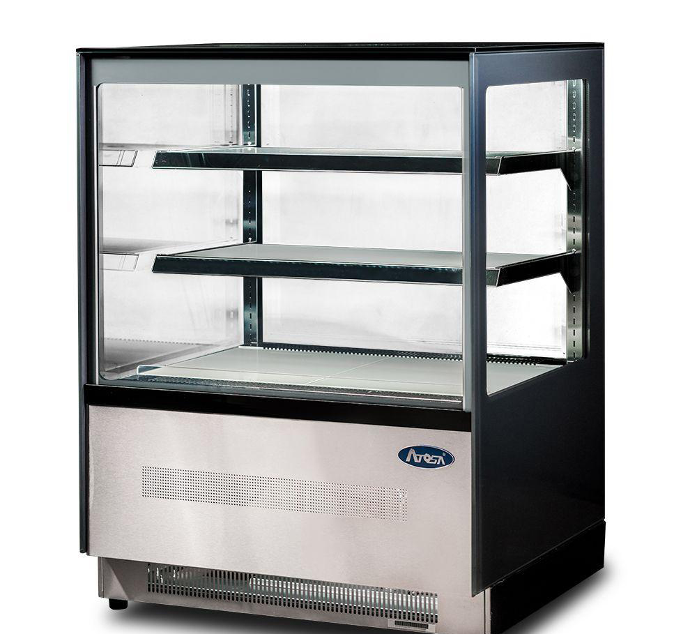Atosa Free-Standing Square Cake Showcase - 1200mm