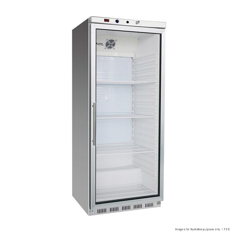 Ex-Showroom: Display Fridge with Glass Door HR600G S/S-QLD318