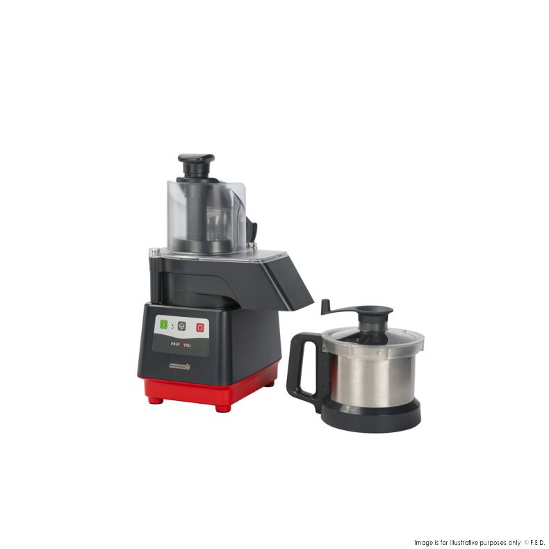 DITO SAMA PREP4YOU Combination Cutter/Slicer 1 Speed 2.6L Stainless Steel Bowl - P4U-PS201S