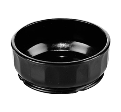 Aladdin Temp-Rite DM104K - 5oz / 150mL Dimensions High Heat Round Bowl  - Black