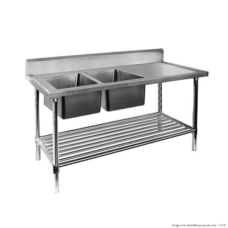 2NDs: Modular System Double Left Sink Bench with Pot Undershelf - DSB7-2400L/A-NSW1991