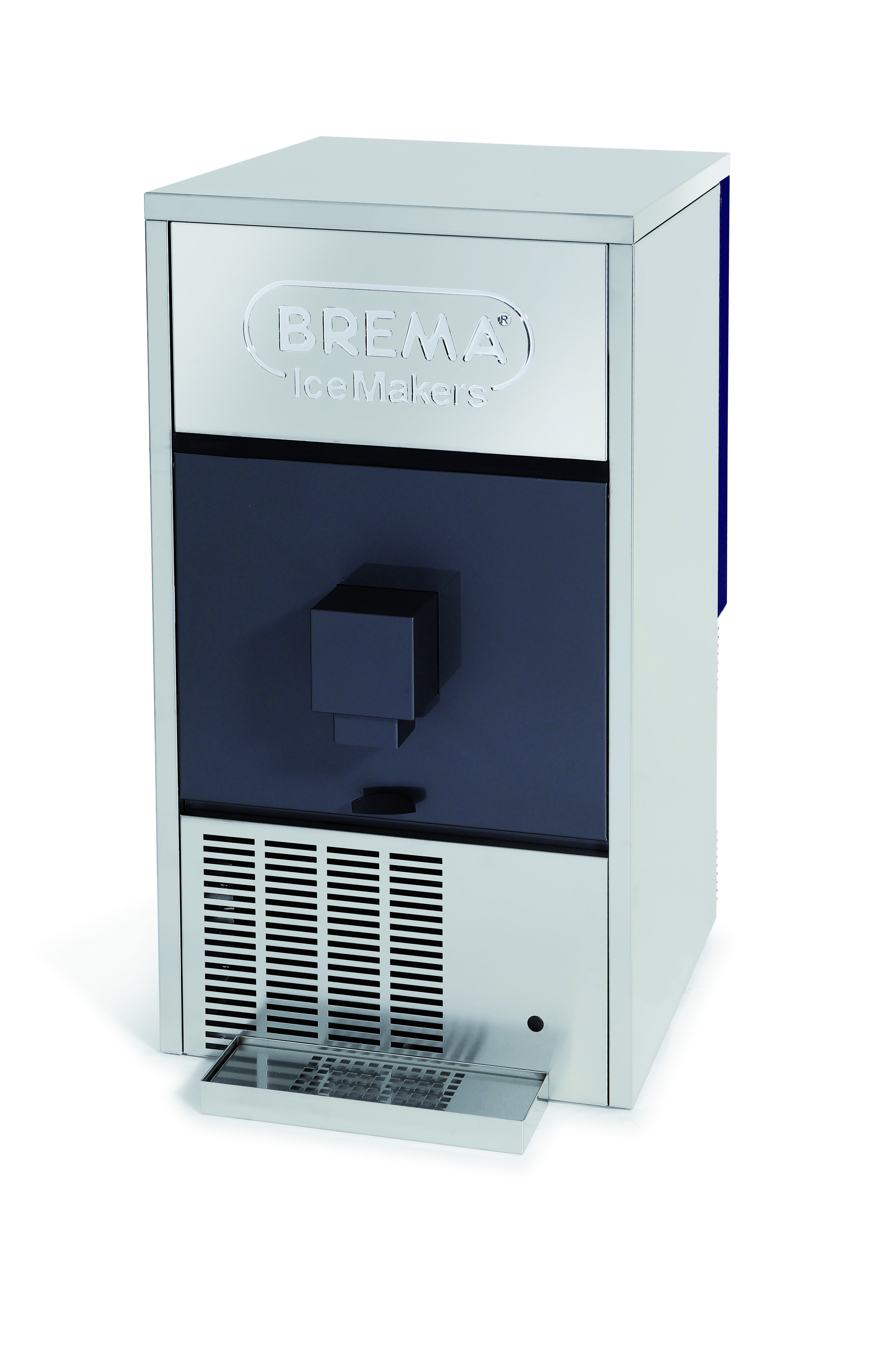 DSS42A - Brema 13G Ice Maker with Push-Button Dispenser and Bin. 44Kg Production 12Kg Storage