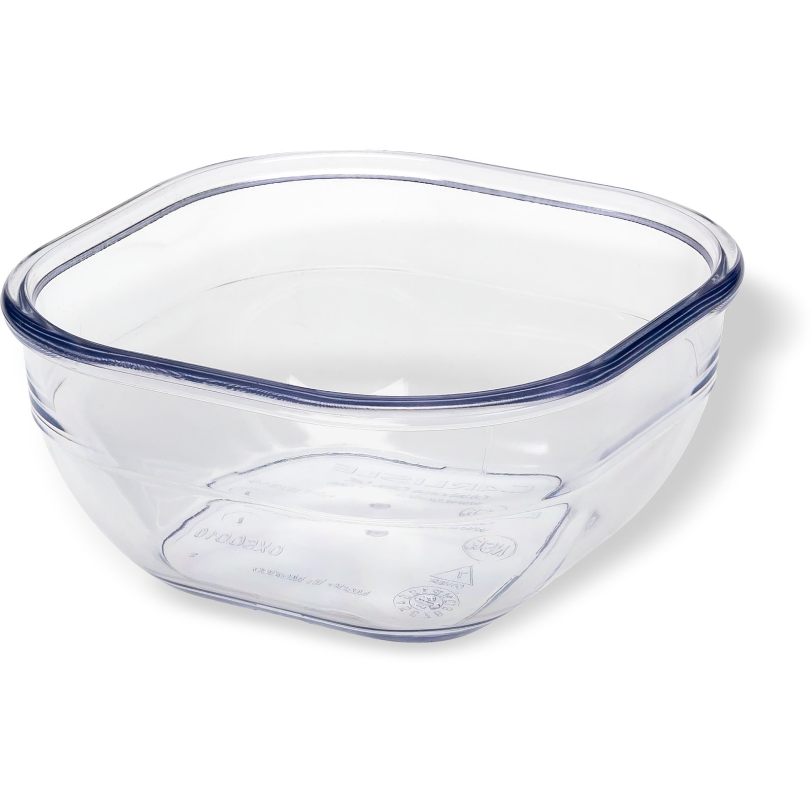DXSQD1007 Carlisle Clear SAN Square Bowl 290mL capacity 100mm x 102mm x 32mm
