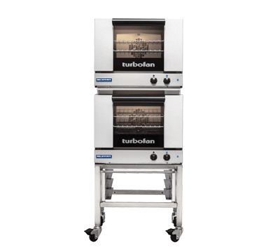 Turbofan E22M3/2 - Half Size Tray Manual Electric Convection Ovens Double Stacked
