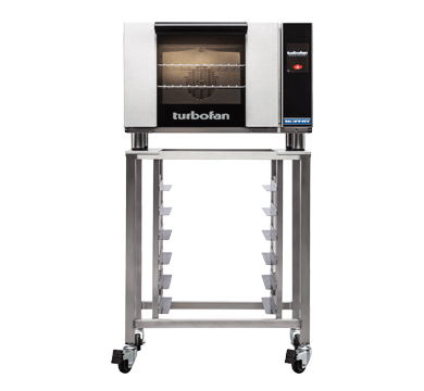 Turbofan E23T3 - Half Size Electric Convection Oven Touch Screen Control on a Stainless Steel Stand