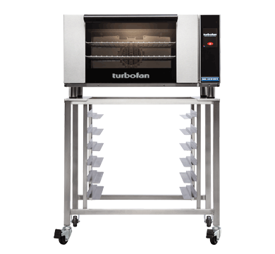 Turbofan E27T3 - Full Size Electric Convection Oven Touch Screen Control on a Stainless Steel Stand