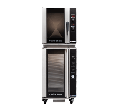 Turbofan E33D5/P10M - Half Size Tray Manual Electric Prover And Holding Cabinet on a Half Size Digital Electric Convection Oven