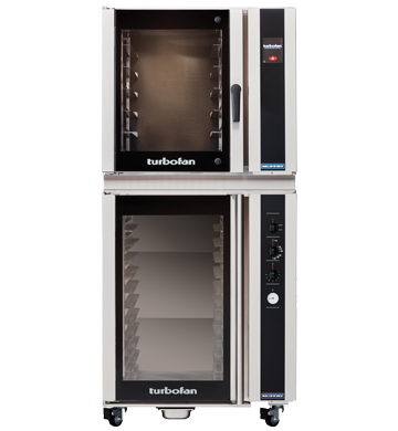 Turbofan E35T6-30 and P85M12 - Full Size Electric Convection Oven Touch Screen Control on a 12 Tray Manual / Electric Prover / Holding Cabinet