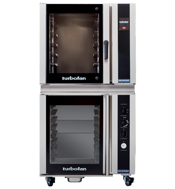 Turbofan E35T6-30 and P85M8 - Full Size Electric Convection Oven Touch Screen Control on an 8 Tray Manual / Electric Prover / Holding Cabinet