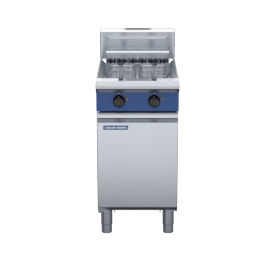 Blue Seal Evolution Series E44 - 450mm Twin Pan Electric Fryer