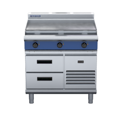 Blue Seal Evolution Series E516A-RB - 900mm Electric Cooktop  Refrigerated Base