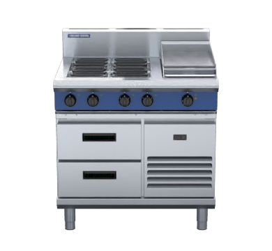 Blue Seal Evolution Series E516C-RB - 900mm Electric Cooktop  Refrigerated Base
