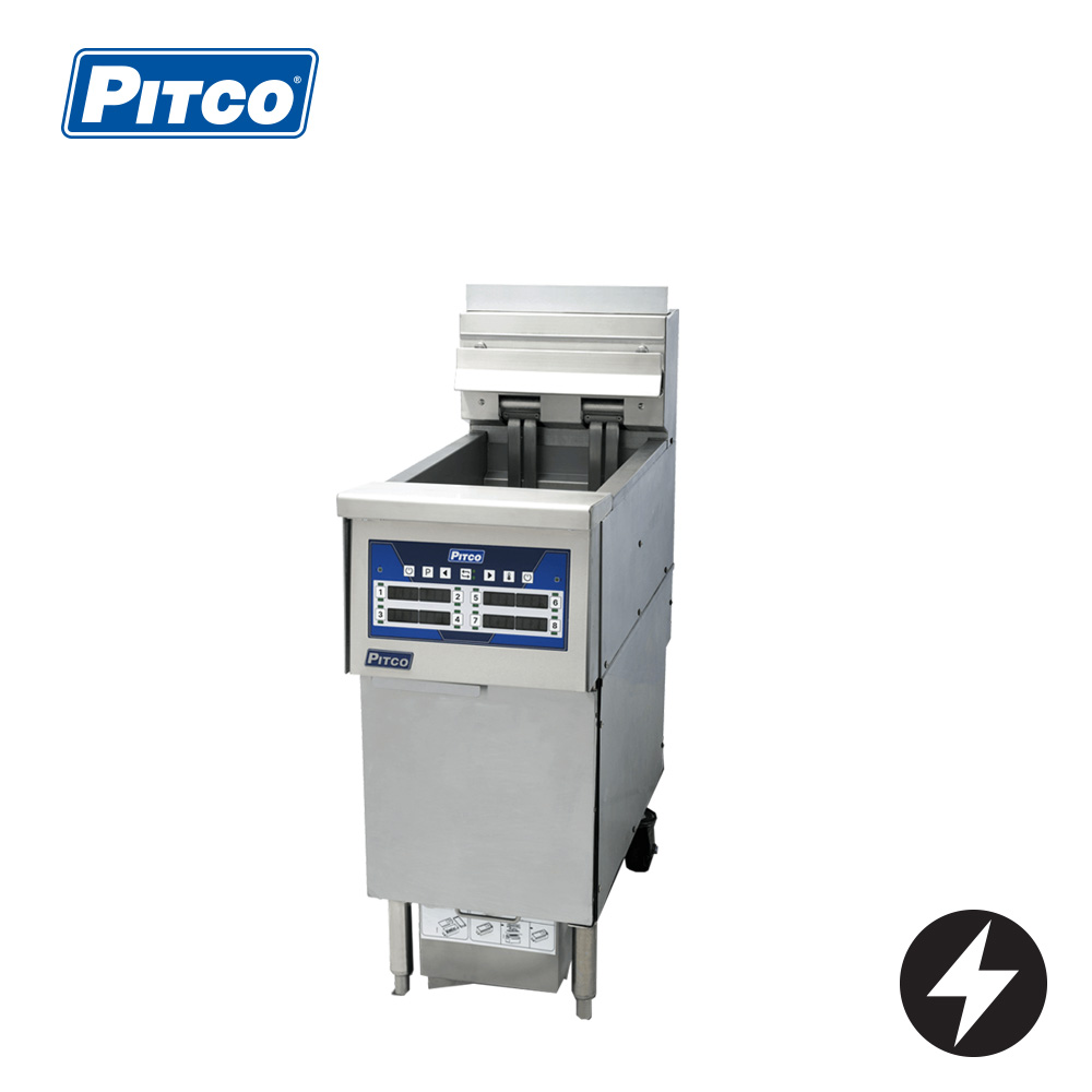 Pitco EP14-S/FD Cold Zone Electric Fryer, split tank