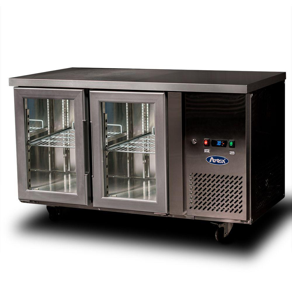 Atosa Glass Two Door Cooling Table