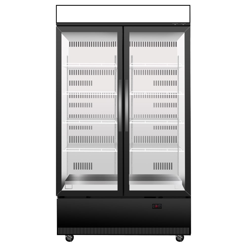 SKOPE BCE1200N EziCore - 2 Glass Door Display Fridge - WHITE