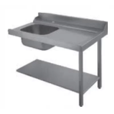 Eurowash PAL120DX Pass-Through Dishwasher Right Side Table With Splashback - 1200 Wide