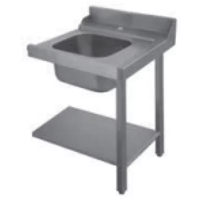 Eurowash PAL70SX Pass-Through Dishwasher Left Side Table With Splashback - 700 Wide
