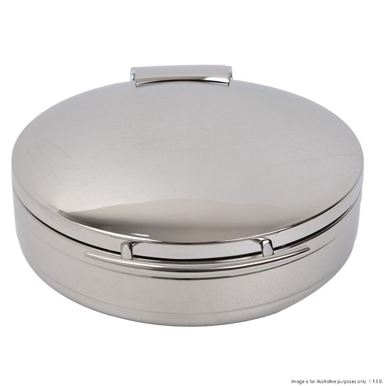 Ex-Showroom: Round Chafing Dish with Steel Lid and S/S Inserted Tray - KGJ301G