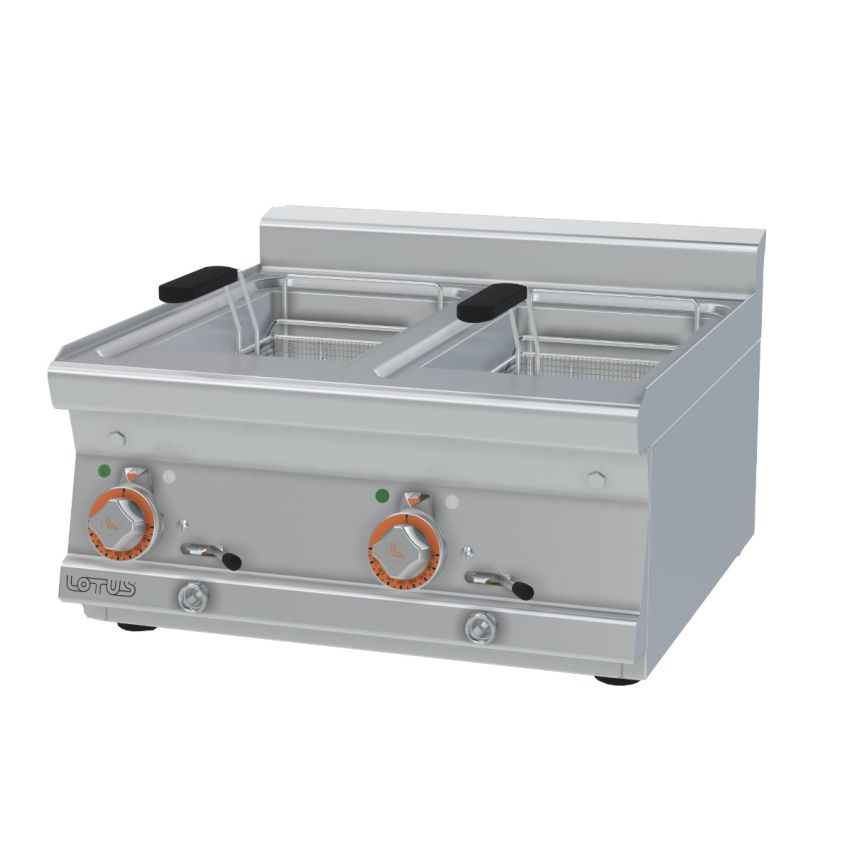 Lotus F2/10T-66ET Electric 10L + 10L Split Tank Benchtop Fryer